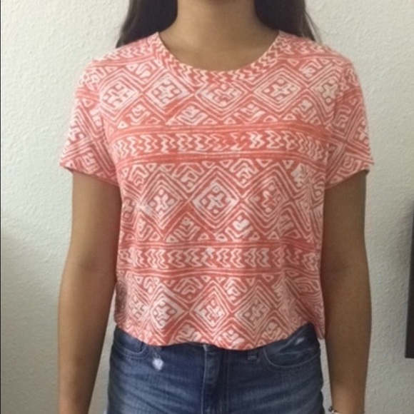 Aztec Print Crop Top