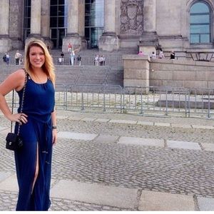 Dark Blue Maxi Romper