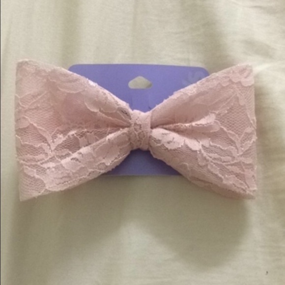 Pink Lace Bow