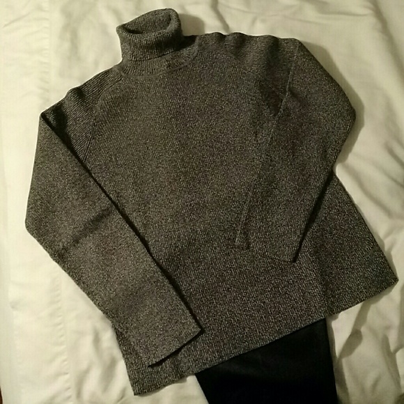 Black & White Flecked Turtleneck