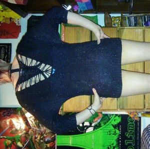 Black Knitted over shirt