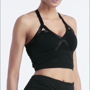 Black Yoga Crop Top Bra