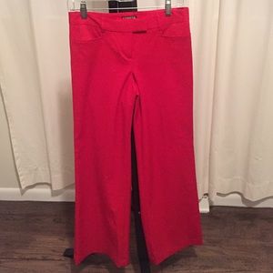 Express, wide leg red dress pant - 0R