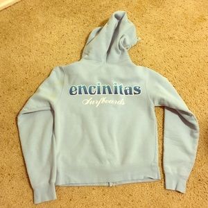 Encinitas surfboard shop hoodie!