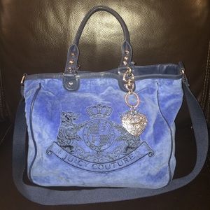 Authentic Juicy Couture velour crossbody bag.