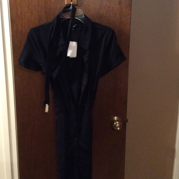 Black, belts shirt dress