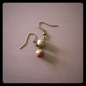 Dangling bead earrings