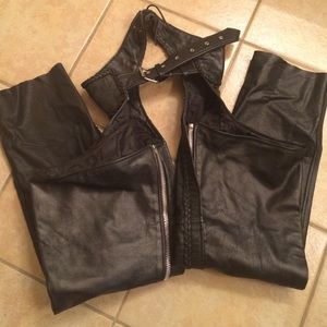 Ladies genuine leather chaps