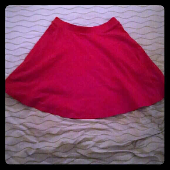 Cherry red skater skirt