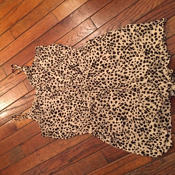Divided by: H&M cheetah print romper