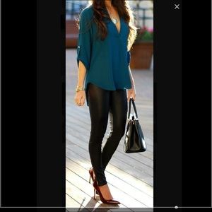 Lush teal blouse. NWT