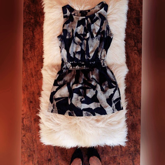 Forever 21 Dress Tunic Mini Size S/P Black Cream