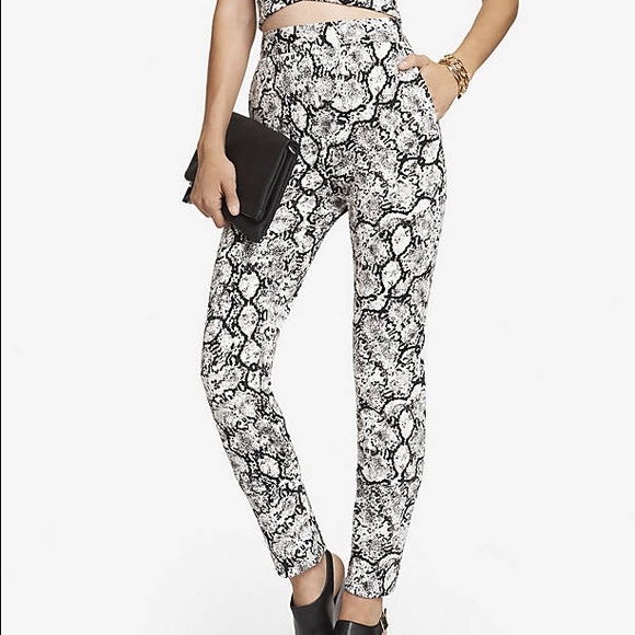 Express snake skin pants. - Picture 1 of 3