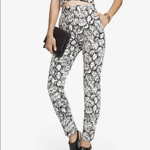 Express snake skin pants.