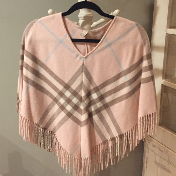 Authentic Burberry London Nova Check Print Poncho.