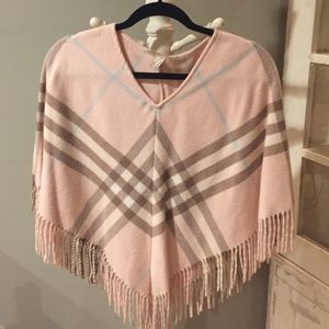 Authentic Burberry London Nova Check Print Poncho.