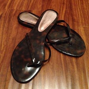 Jeffrey Campbell Tortoiseshell Flip Flops. Size 7.