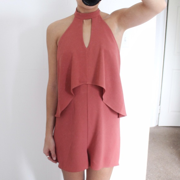 LAST ONE • Rose High Neck Romper - Picture 3 of 4
