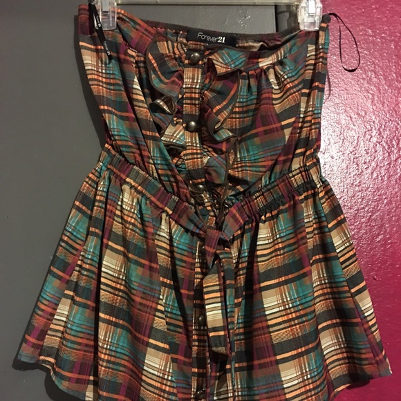Strapless shirt