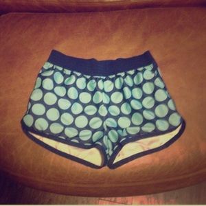 Polka dot athletic shorts