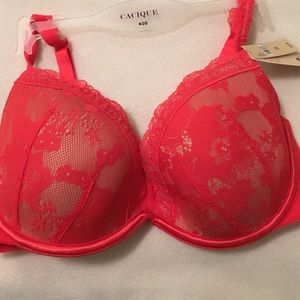 Coral lace cacique bra 40D