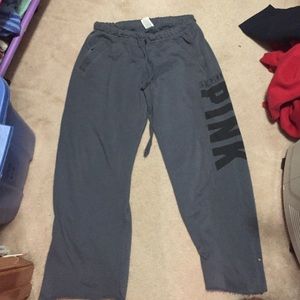 gray PINK sweatpants!