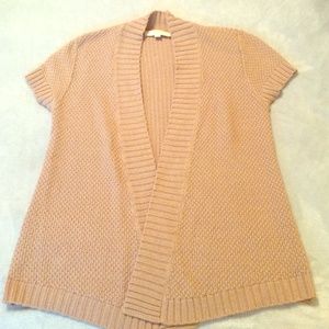 Loft short sleeve open front sweater
