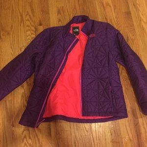 Large purple north face jacket
