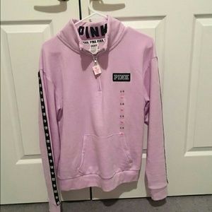 Lilac half zip size large like new