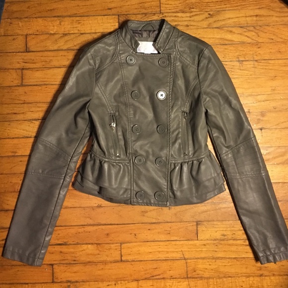 Peplum Leather Jacket 💕