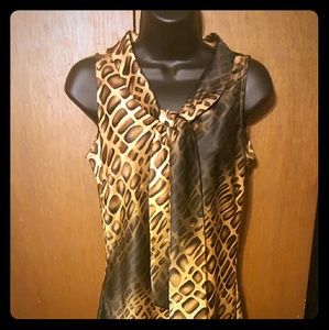 Brown Ombre Animal Print Newport News Dress