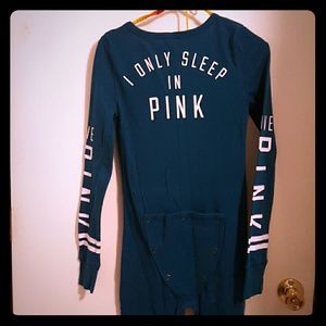 ❤VDAY SALE ❤VS PINK teal onsie !! RARE