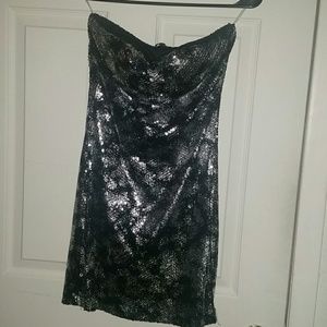 Strapless Midthigh Prom Party Dress