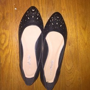 Black flats, like new