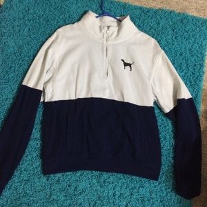 Victoria's Secret white and navy pullover