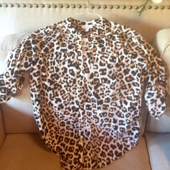 NWT charter club leopard shirt petite small