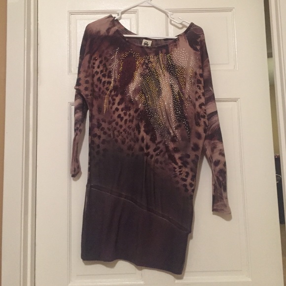 Rhinestone tunic