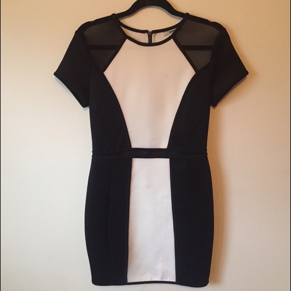*Bar III Black & White Dress*