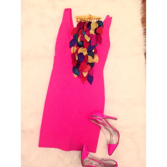 Oak Derby Sexy Hot Pink Mini Dress