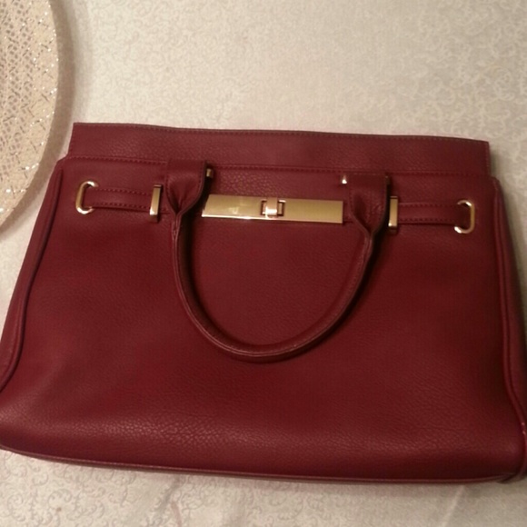 Burgundy bag