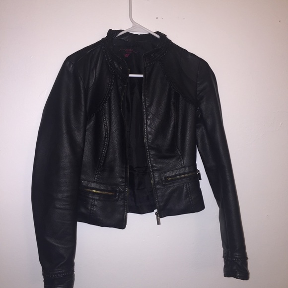 Faux leather jacket