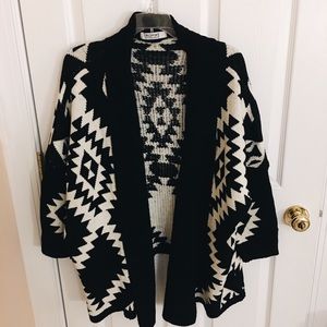 Aztec/Tribal Batwing Knit Cardigan