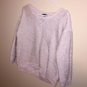 Sparkly pink sweater