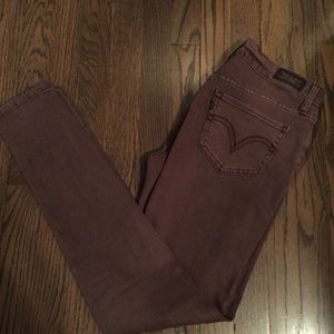 Levi's 535 denim leggings.