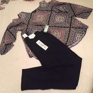 Cute Shoulder Cutout Blouse