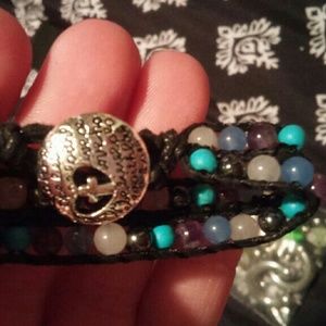 Christianity bracelet with healing Crystal beads