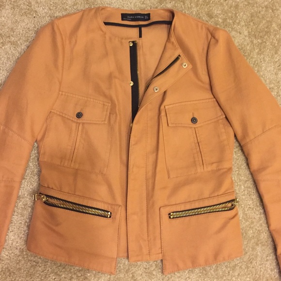 Zara camel-brown jacket
