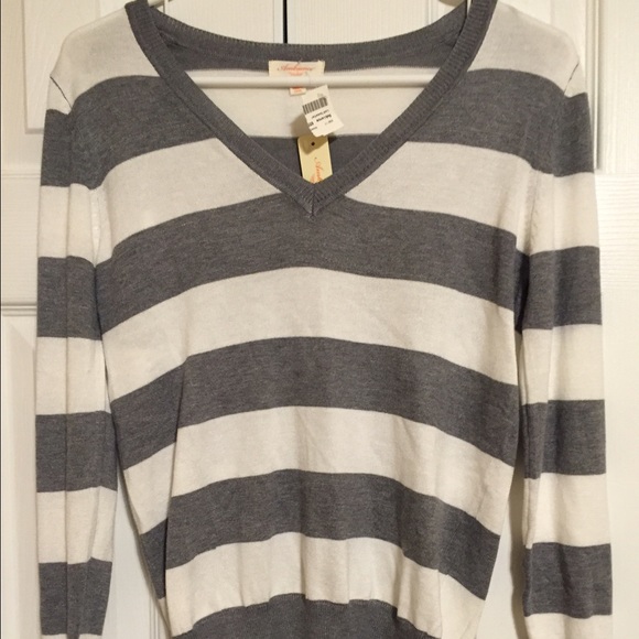 Striped V-Neck Top