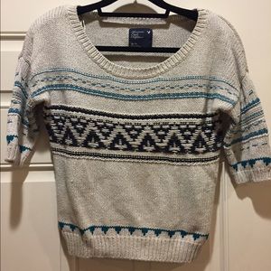 American Eagle 3/4 sleeve knit sweater