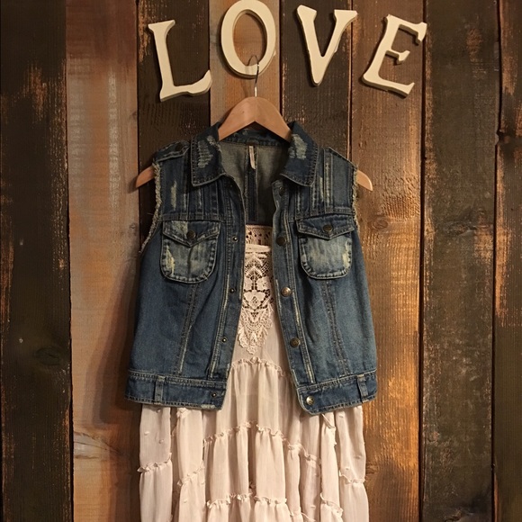 Free people soft pink/peach delicate dress